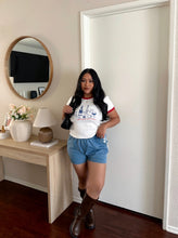 Load image into Gallery viewer, ENERGY BALANCE DENIM SHORTS
