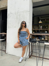 Load image into Gallery viewer, DENIM ROMPER
