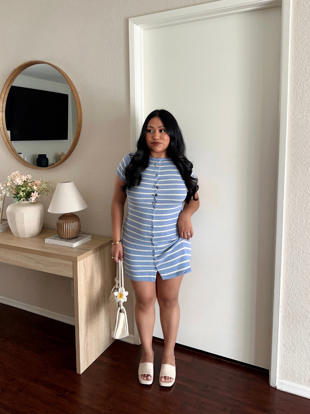 JUST SMALL TALK MINI DRESS