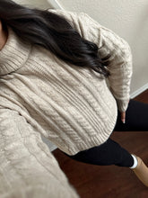 Load image into Gallery viewer, GLOOMY DAYS TURTLENECK SWEATER - OATMEAL
