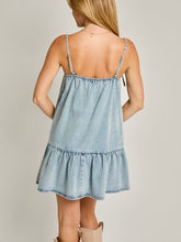 Load image into Gallery viewer, COQUETTE DENIM DRESS
