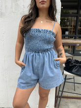 Load image into Gallery viewer, DENIM ROMPER
