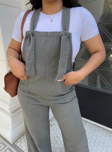 Load image into Gallery viewer, JUST A GIRL JUMPSUIT (OLIVE)

