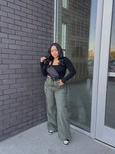 Load image into Gallery viewer, OWN IT PARACHUTE CARGO PANTS (OLIVE)
