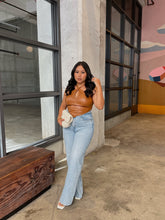 Load image into Gallery viewer, TWIST MY WORDS LEATHER TOP
